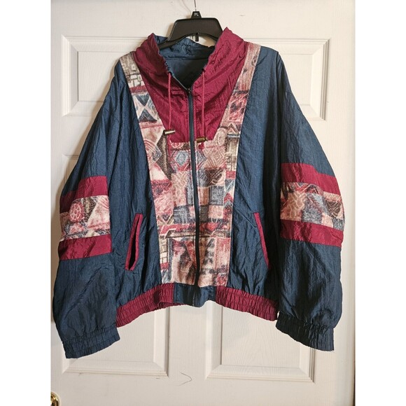 80’s Jacket Size Large Vintage Windbreaker New York Classics 90s Retro - Picture 1 of 6